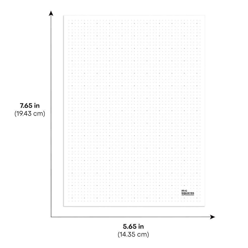 NWT MC SQUARES Reusable Dot-Grid Pad 5x7